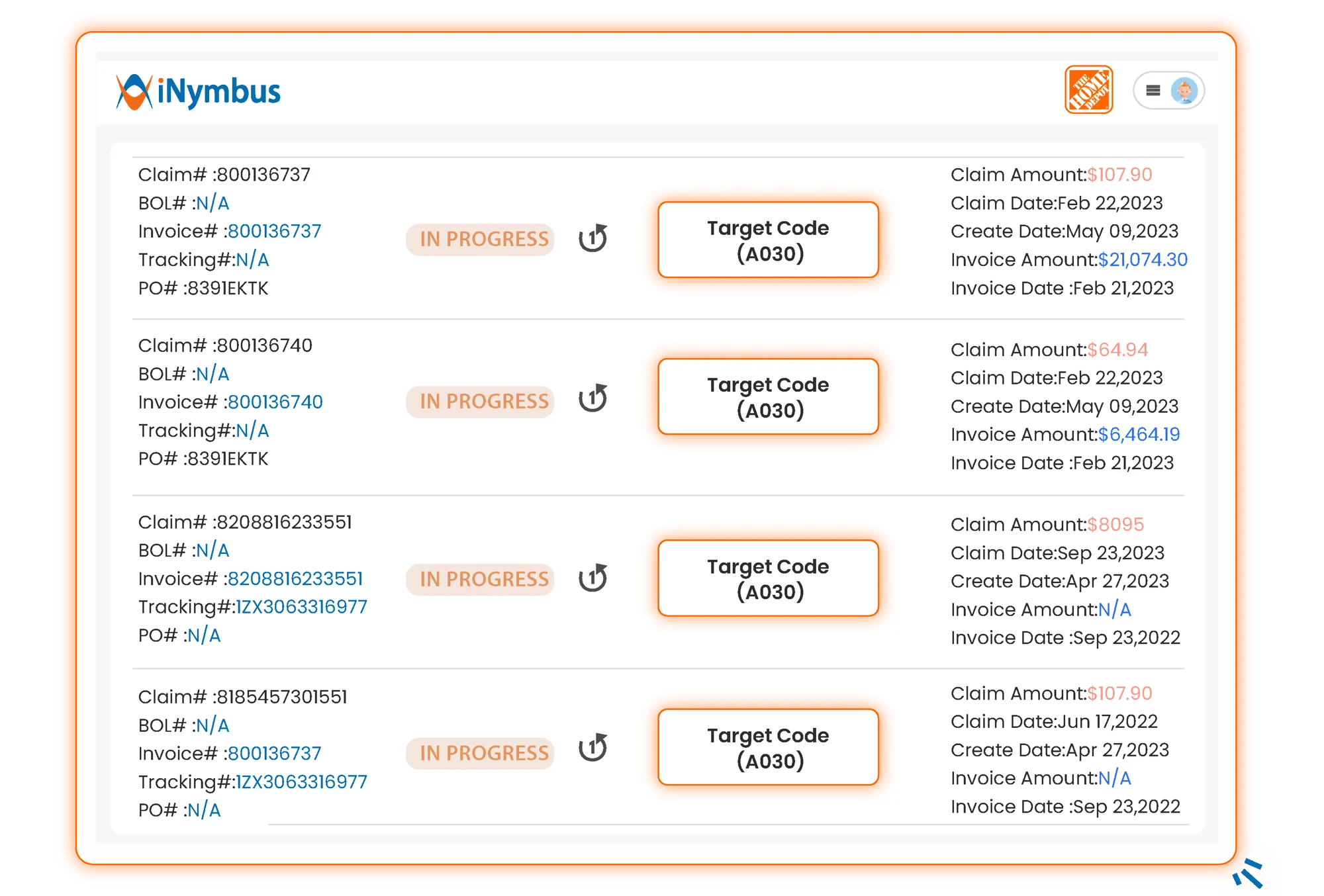 Automate Home Depot's Claim Management