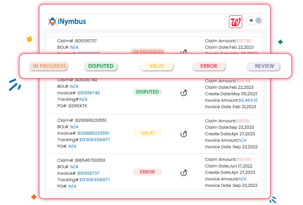 Dispute Status Tracking