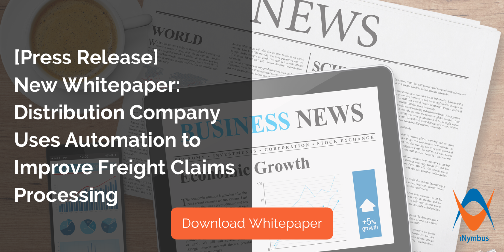 [Press Release] New Whitepaper: Distribution Company Uses Automation to Improve Freight Claims Processing